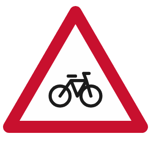 Cyclists road sign