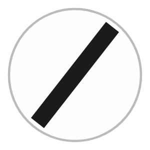 End of all restrictions sign