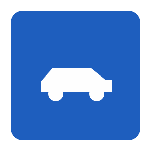 Expressway / motor road road sign