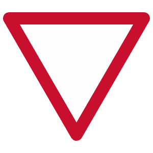 Give way / Yield road sign