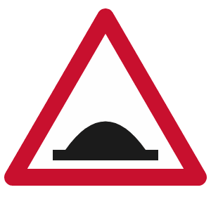 Hump bridge sign
