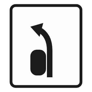 Keep right road sign
