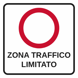 Limited traffic zone (Italy) road sign