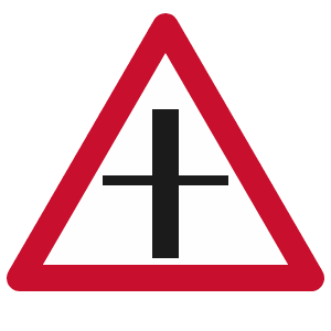 Priority at the next junction road sign