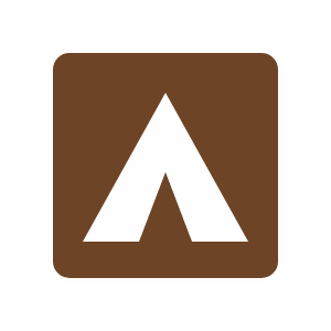 Recreation (brown) road sign