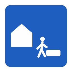 Residential zone / home zone road sign