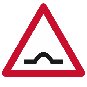 Uneven road / bump road sign