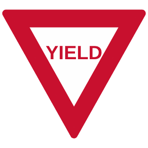Yield (USA) sign